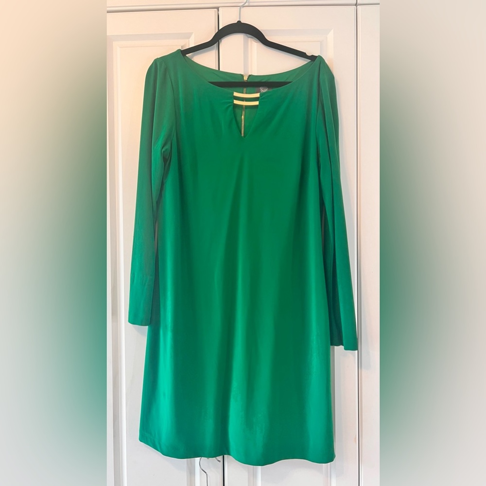 Kelly green mid length dress